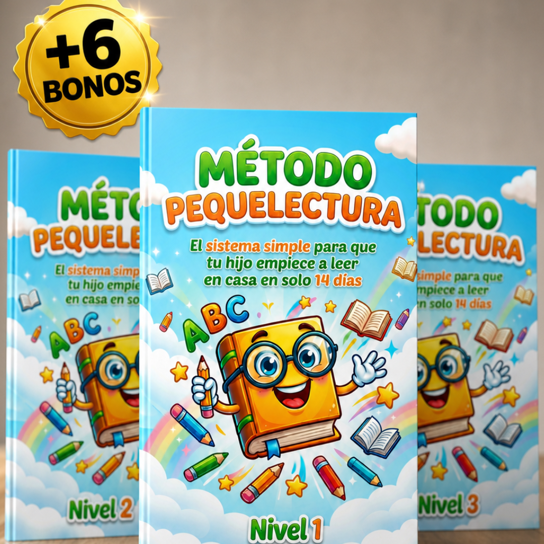 Método PequeLectura: El Sistema Simple para que tu hijo empiece a leer en casa en solo 14 días